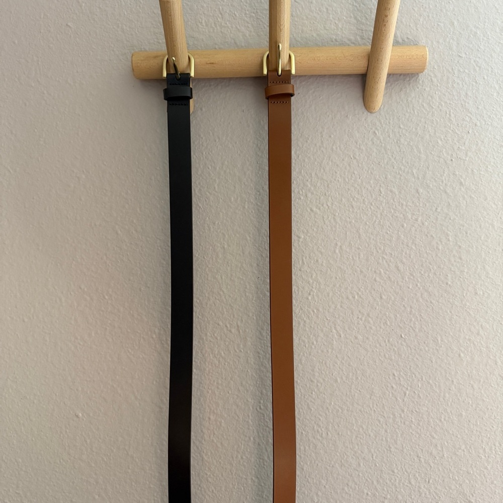 J. Crew Italian bonded leather belts